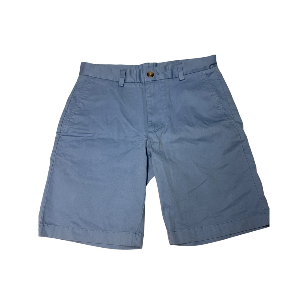 Vineyard Vines Mens 28X9 Breaker‎ Shorts Light Blue Stretch Cotton Chino 1H0462